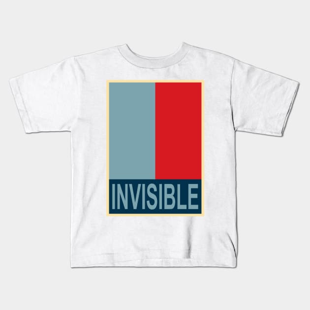 Invisible Man for President Kids T-Shirt by Ed's Craftworks